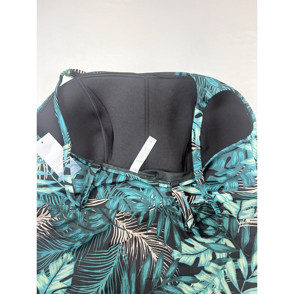 NWT Swim By Cacique Lightly Lined No Wire One Piece Swim Dress Suit Size 16 - Picture 5 of 13